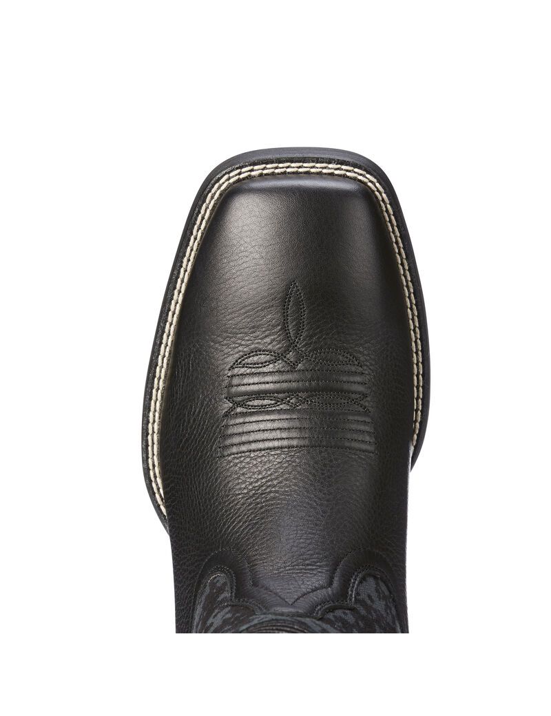 Ariat Sport Patriot Western Boot Black Deertan | BFNUZX-893