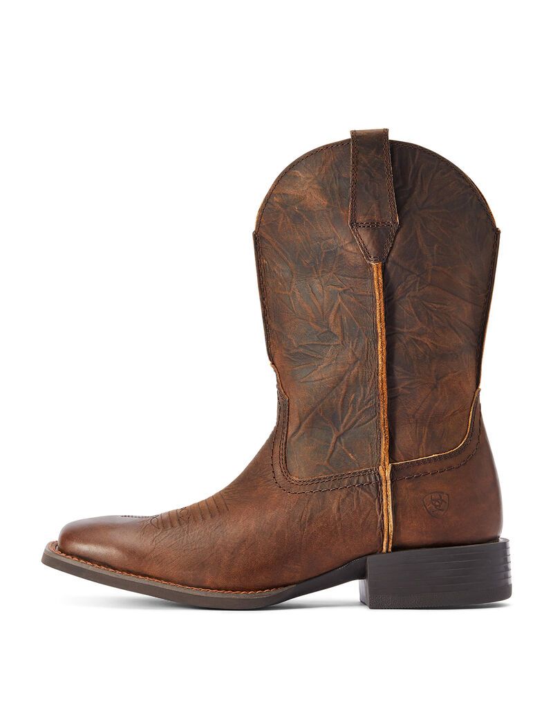 Ariat Sport Rambler Western Boot Bartop Brown | VMWCSY-571