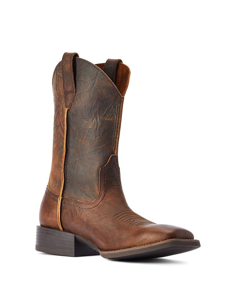 Ariat Sport Rambler Western Boot Bartop Brown | VMWCSY-571