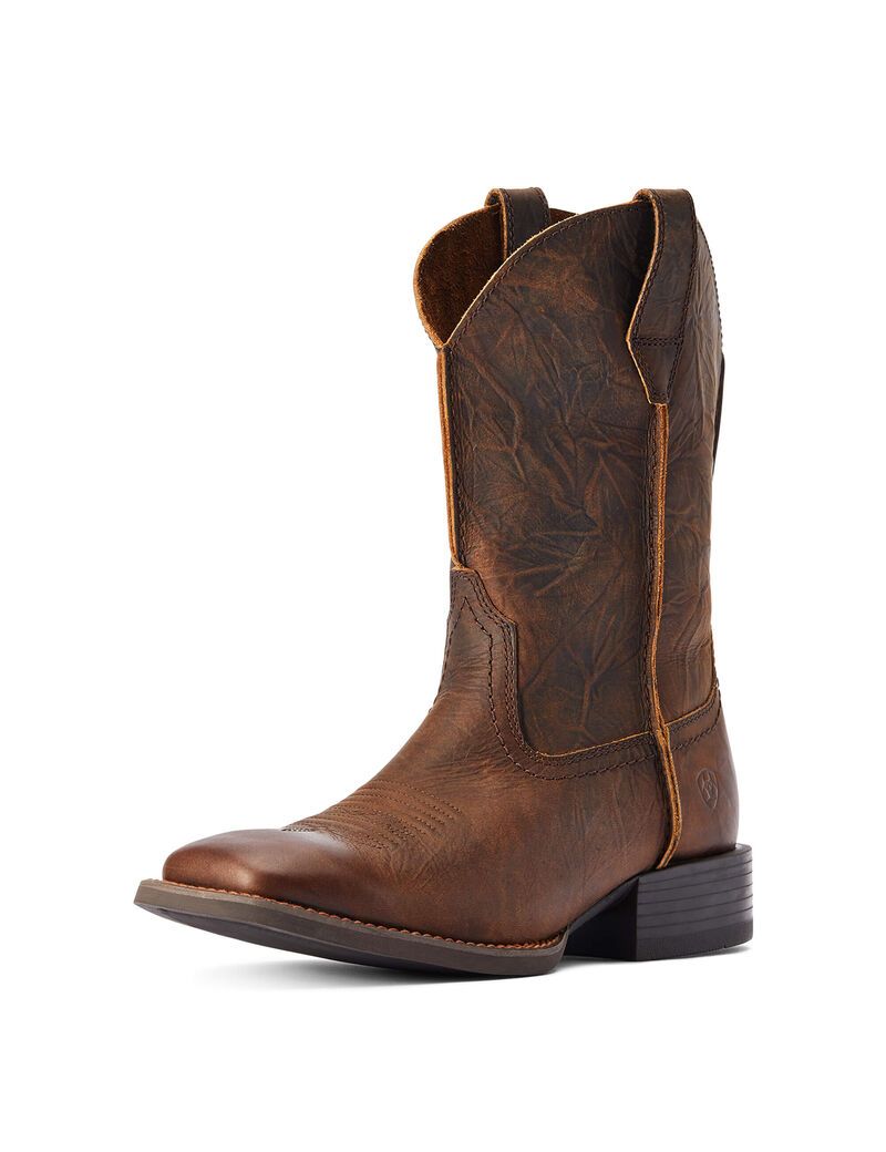 Ariat Sport Rambler Western Boot Bartop Brown | VMWCSY-571