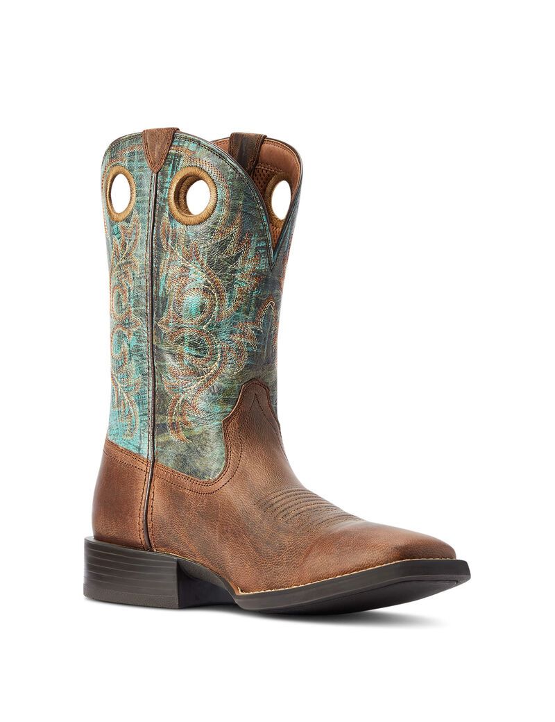 Ariat Sport Rodeo Western Boot Loco Brown | UFNMPX-761