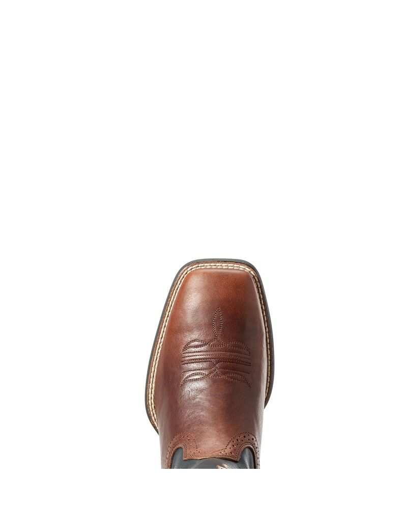 Ariat Sport Wide Square Toe Western Boot Cognac Candy | QTBYIJ-198