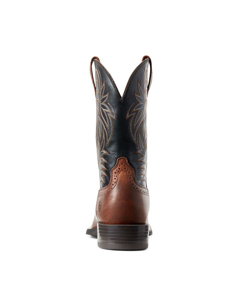 Ariat Sport Wide Square Toe Western Boot Cognac Candy | QTBYIJ-198