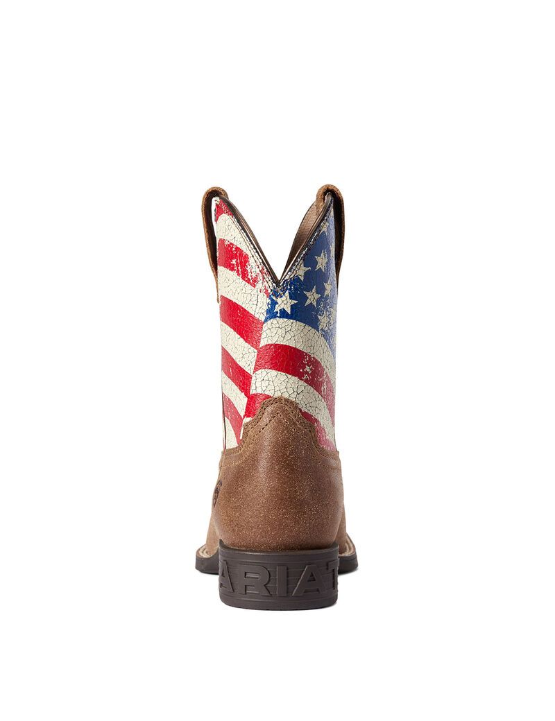 Ariat Stars and Stripes Western Boot Authentic Brown | MQCZWU-684