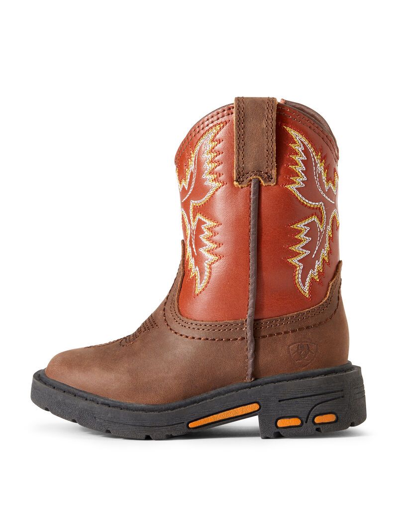 Ariat Stompers Chandler Workhog Brown | YMWLQD-584