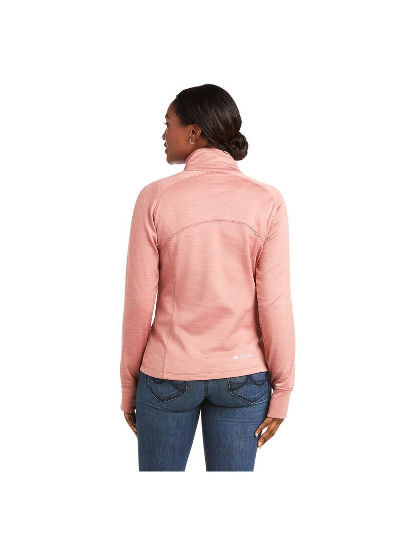 Ariat TEK Team 1/2 Zip Sweatshirt Ash Rose | JPZKYA-257