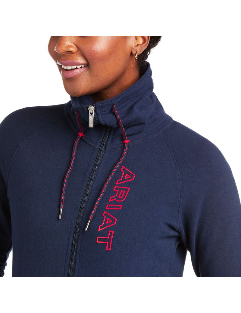 Ariat Team Logo Full Zip Sweatshirt Team | FRLCDM-923