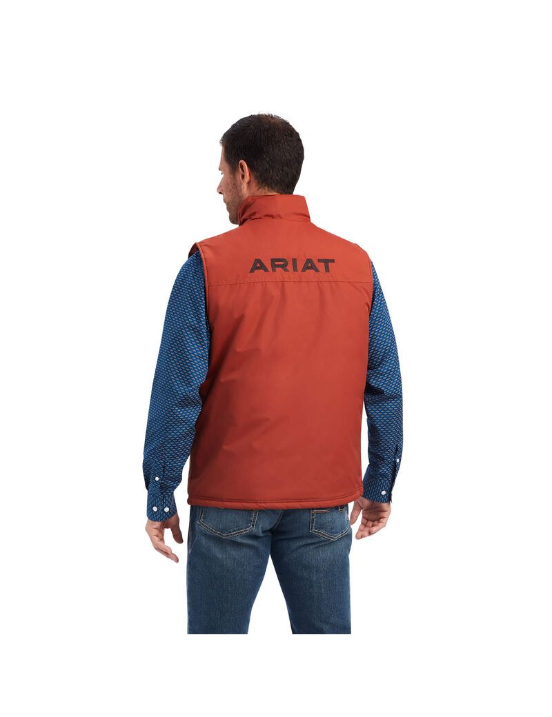 Ariat Team Logo Insulated Vest Arabian Spice | XQVAUZ-459