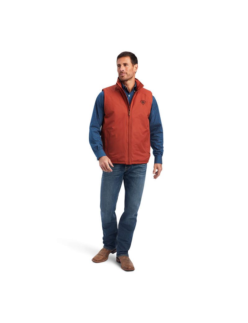 Ariat Team Logo Insulated Vest Arabian Spice | XQVAUZ-459