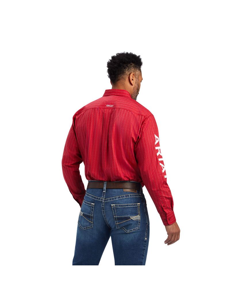 Ariat Team Maximus Classic Fit Shirt Tango Red | KAQIUZ-542