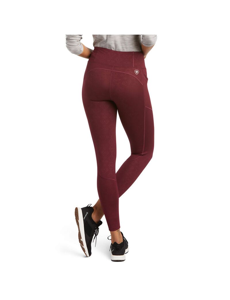 Ariat Tek Tight Windsor Wine Embossed | YJAUHC-452