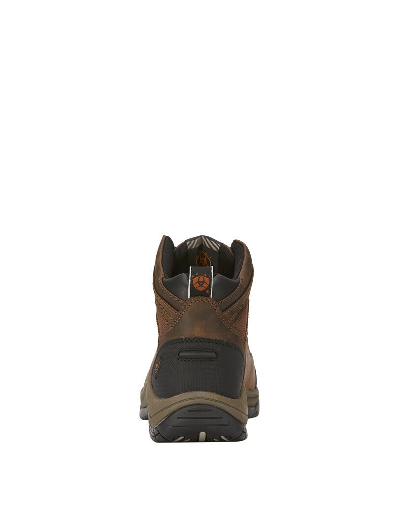 Ariat Terrain Wide Square Toe Steel Toe Work Boot Distressed Brown | QZDGXN-254