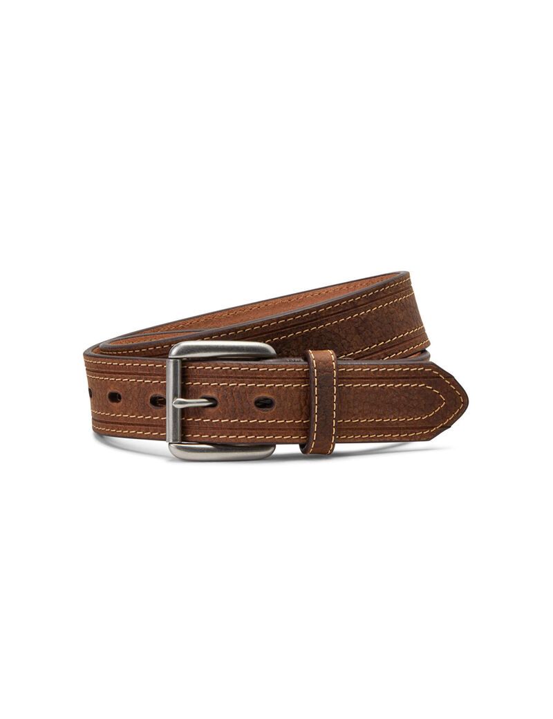 Ariat Thick Stripe Belt Brown | XVTWSG-467