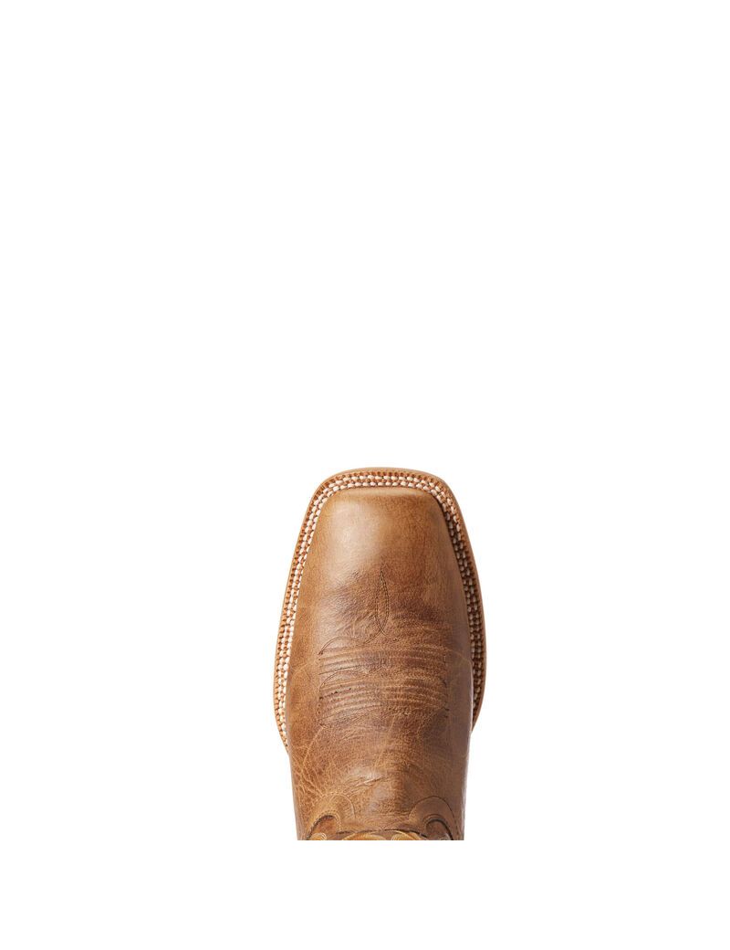 Ariat Toledo Western Boot Natural Crunch | VFKEWC-453