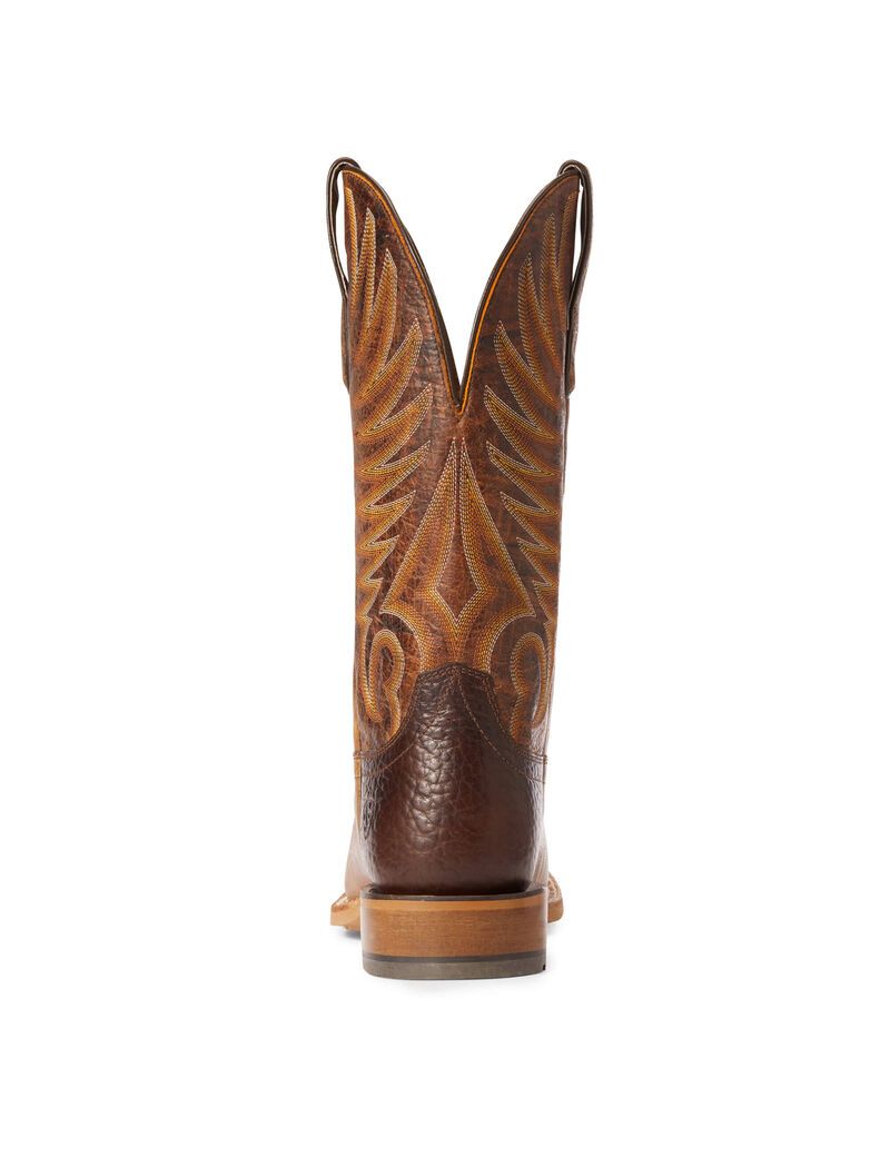 Ariat Toledo Western Boot Natural Crunch | VFKEWC-453