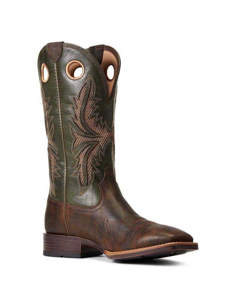 Ariat Toughy VentTek 360 Western Boot Herd Brown | WTIHSY-682