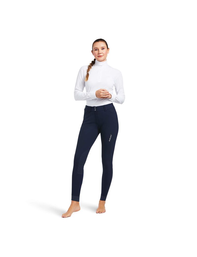 Ariat Tri Factor Grip Knee Patch Breech Navy | HZVNUQ-984