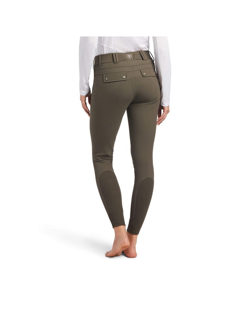 Ariat Tri Factor Grip Knee Patch Breech Banyan Bark | KFISYH-792