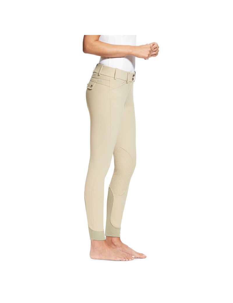 Ariat Tri Factor Grip Knee Patch Breech Tan | XAKNCJ-348