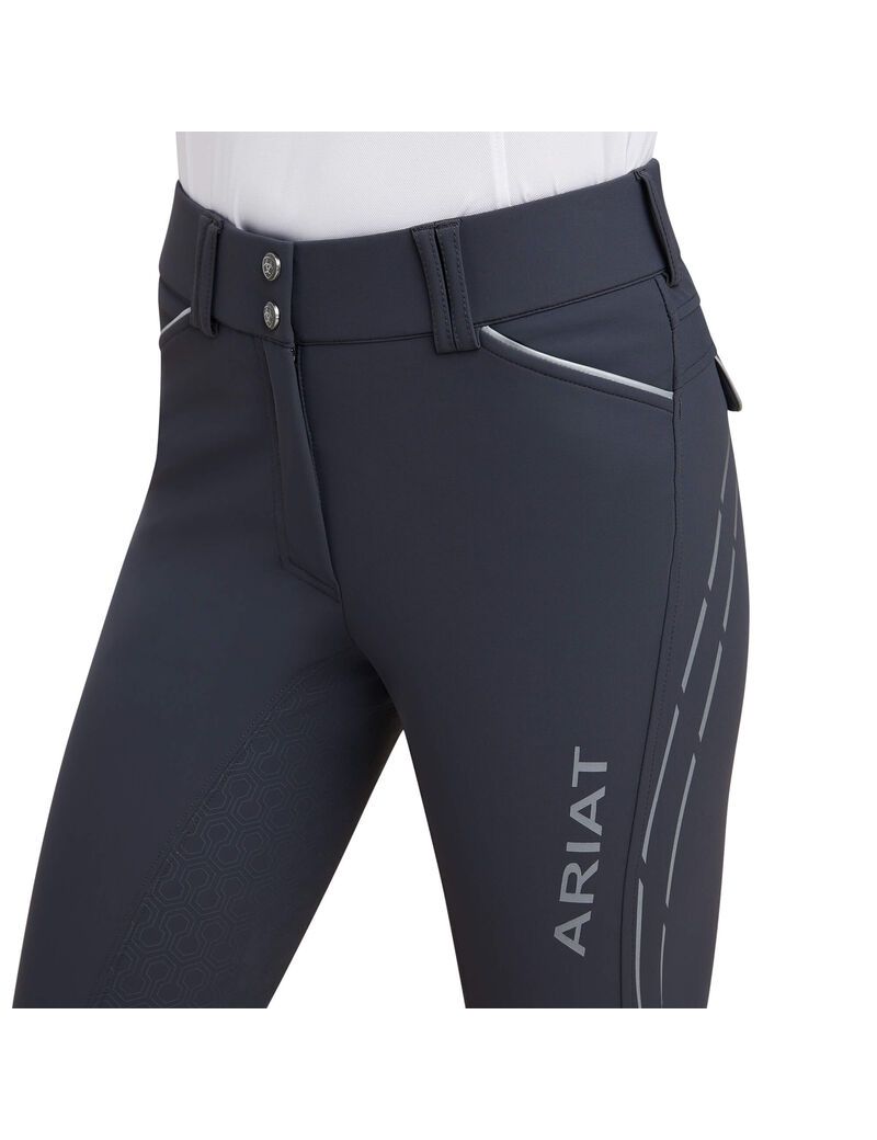 Ariat Tri Factor Lumina Grip Full Seat Breech Ebony | ITBHJO-794