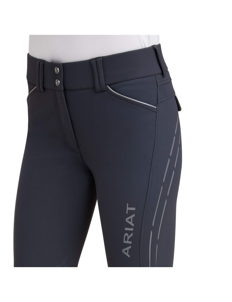 Ariat Tri Factor Lumina Grip Knee Patch Breech Ebony | GMNZBQ-709