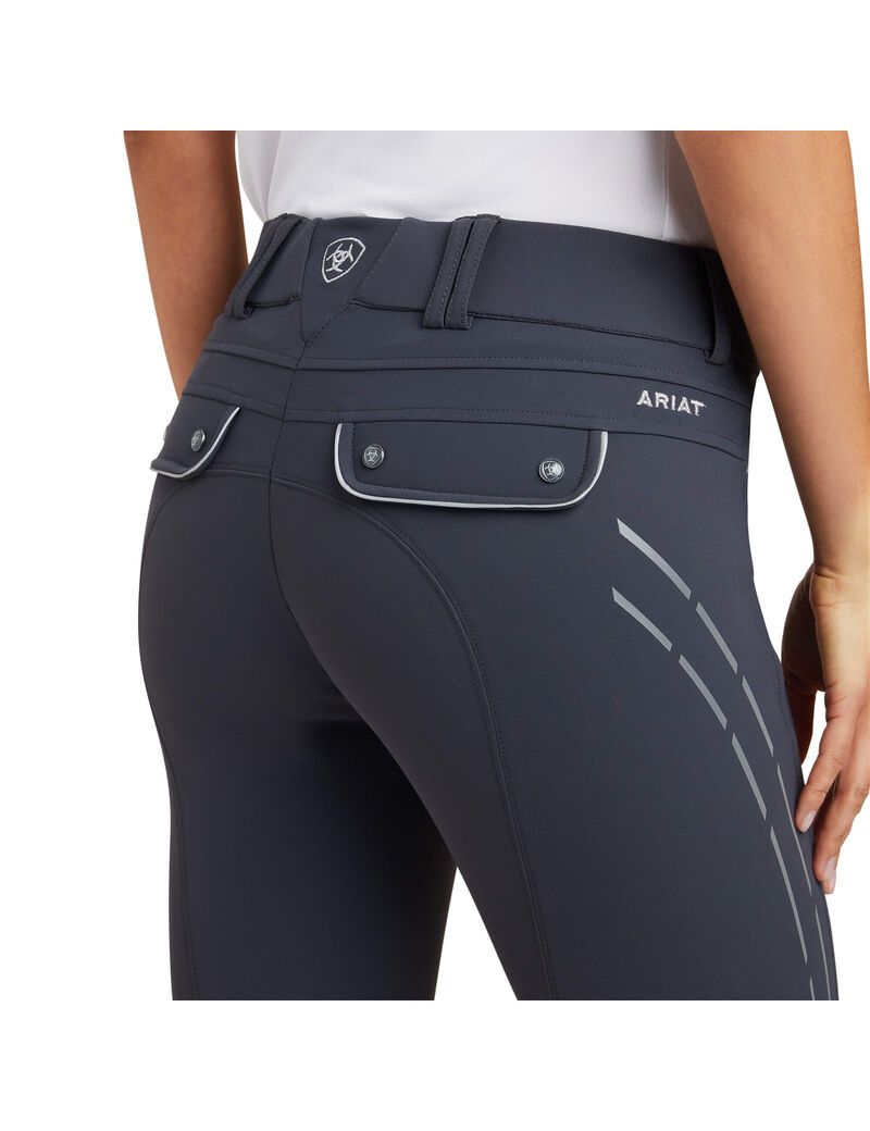 Ariat Tri Factor Lumina Grip Knee Patch Breech Ebony | GMNZBQ-709