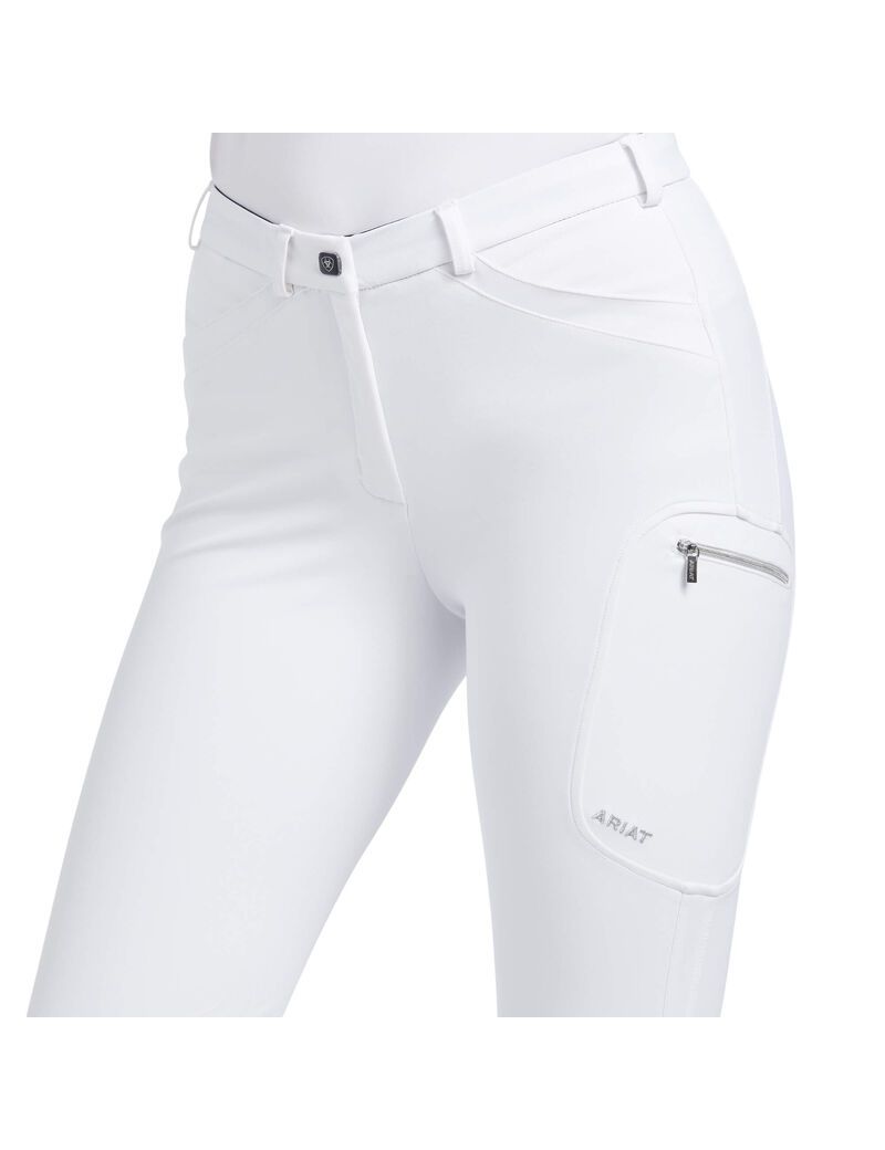 Ariat Triton Grip Knee Patch Breech White | PSHMTA-736