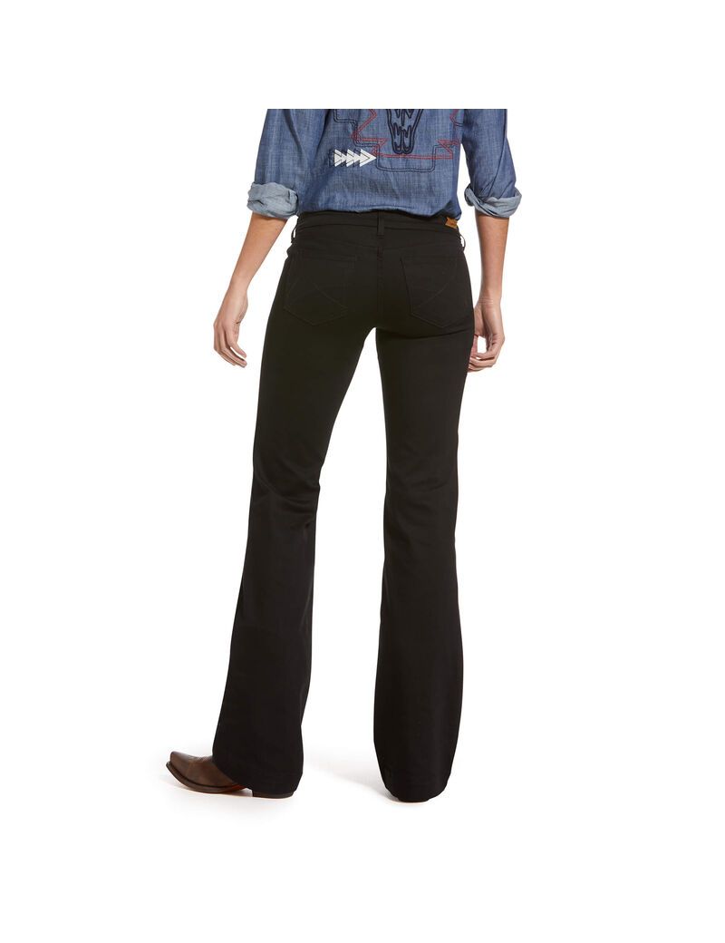 Ariat Trouser Mid Rise Forever Wide Leg Pant Rinse | XFJPDS-729