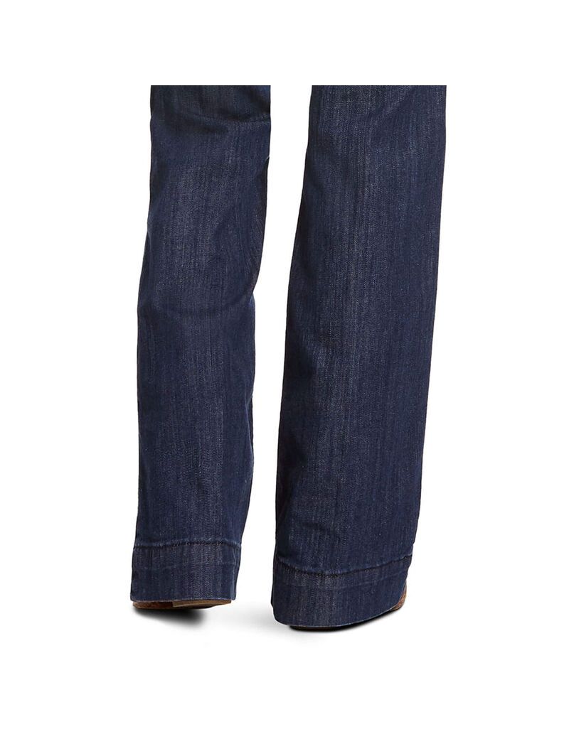 Ariat Trouser Mid Rise Stretch Lucy Wide Leg Jean Pacific | CMUJEQ-286