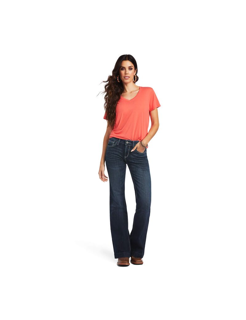 Ariat Trouser Perfect Rise Aisha Wide Leg Jean Missouri | IMGDSK-896