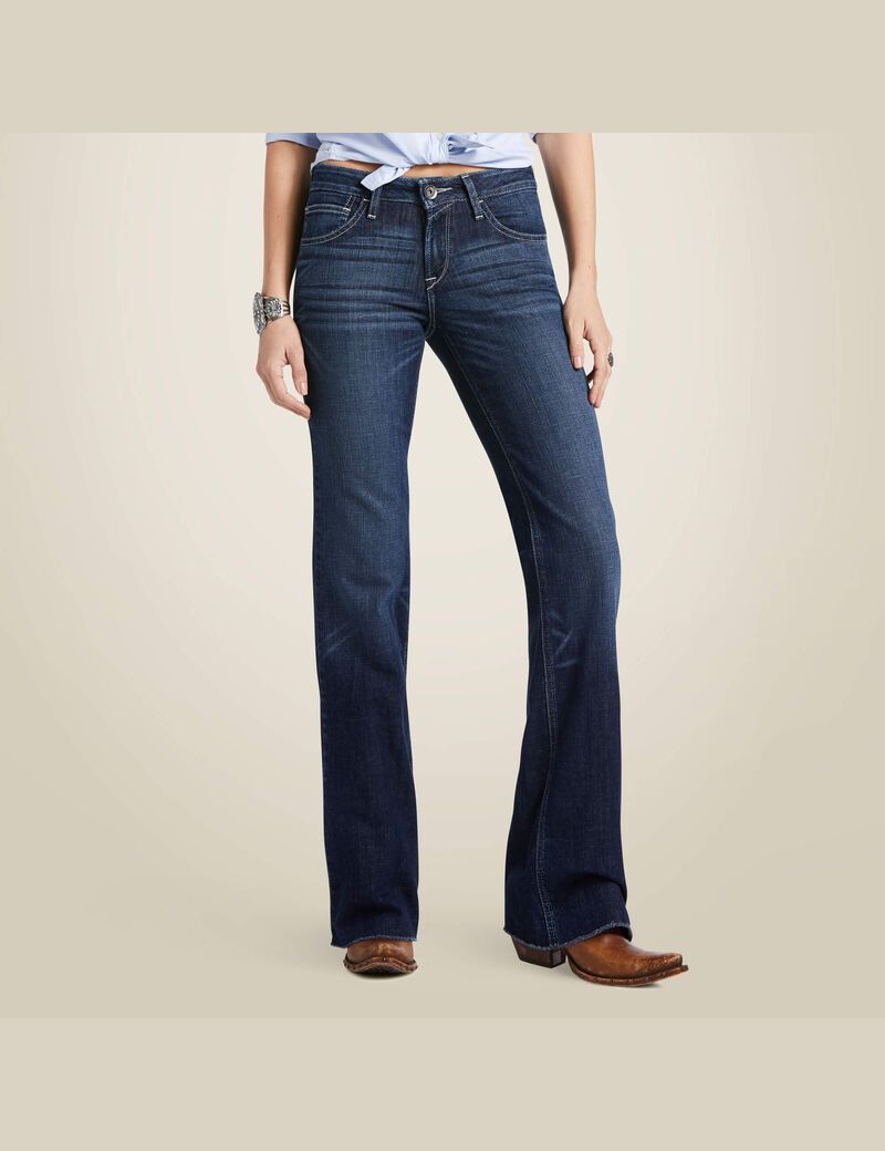 Ariat Trouser Perfect Rise London Wide Leg Jean Rascal | PZXGKU-461