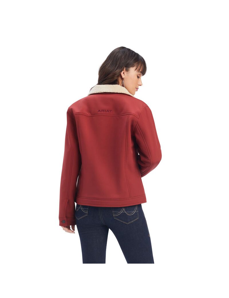 Ariat Trucker Softshell Jacket Rouge Red | AKGOPT-097