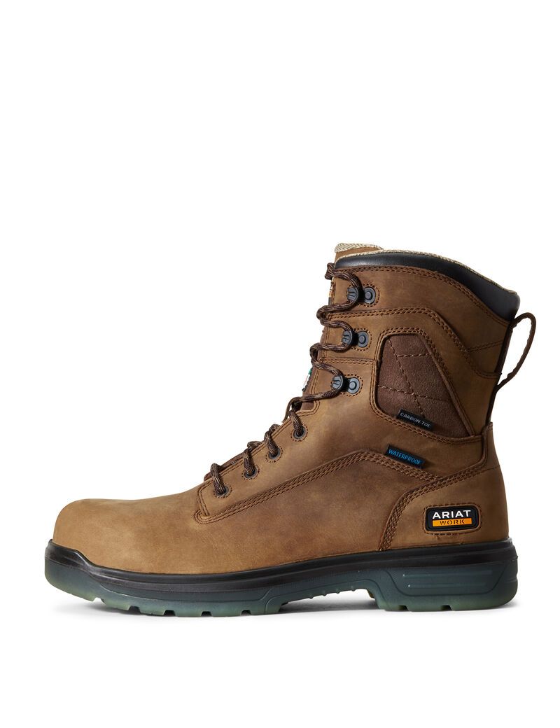 Ariat Turbo 8' CSA Waterproof Carbon Toe Work Boot Aged Bark | VCGTUS-012