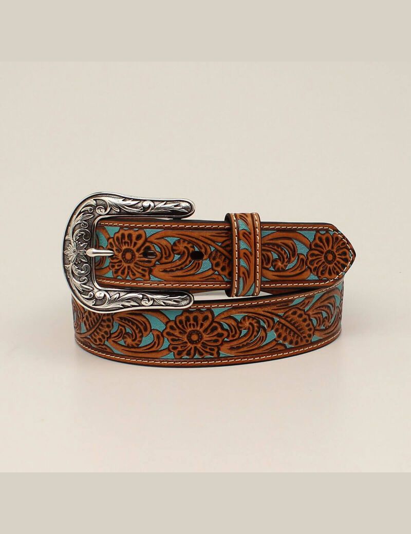 Ariat Turq floral embossed belt Tan | NIVARE-760