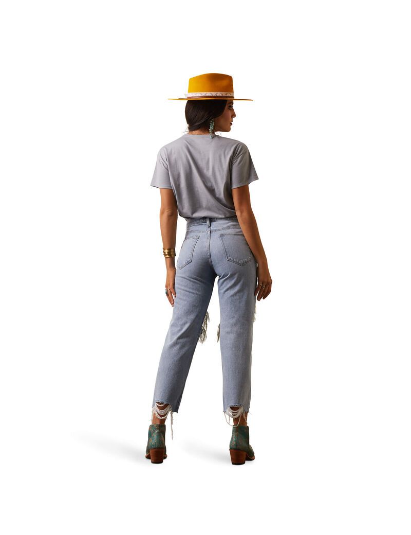 Ariat Ultra High Rise Tomboy Straight Jean Mykonos | ARWDSB-951