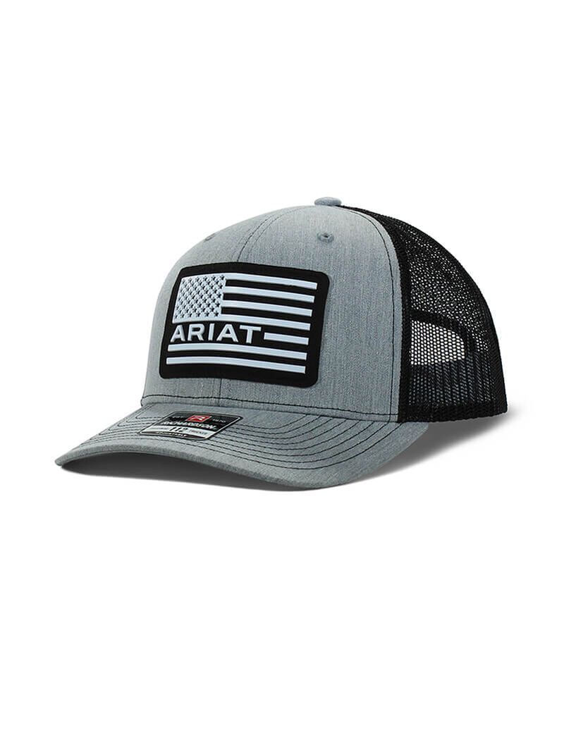 Ariat Usa flag patch logo cap Gray | IVWGNB-921