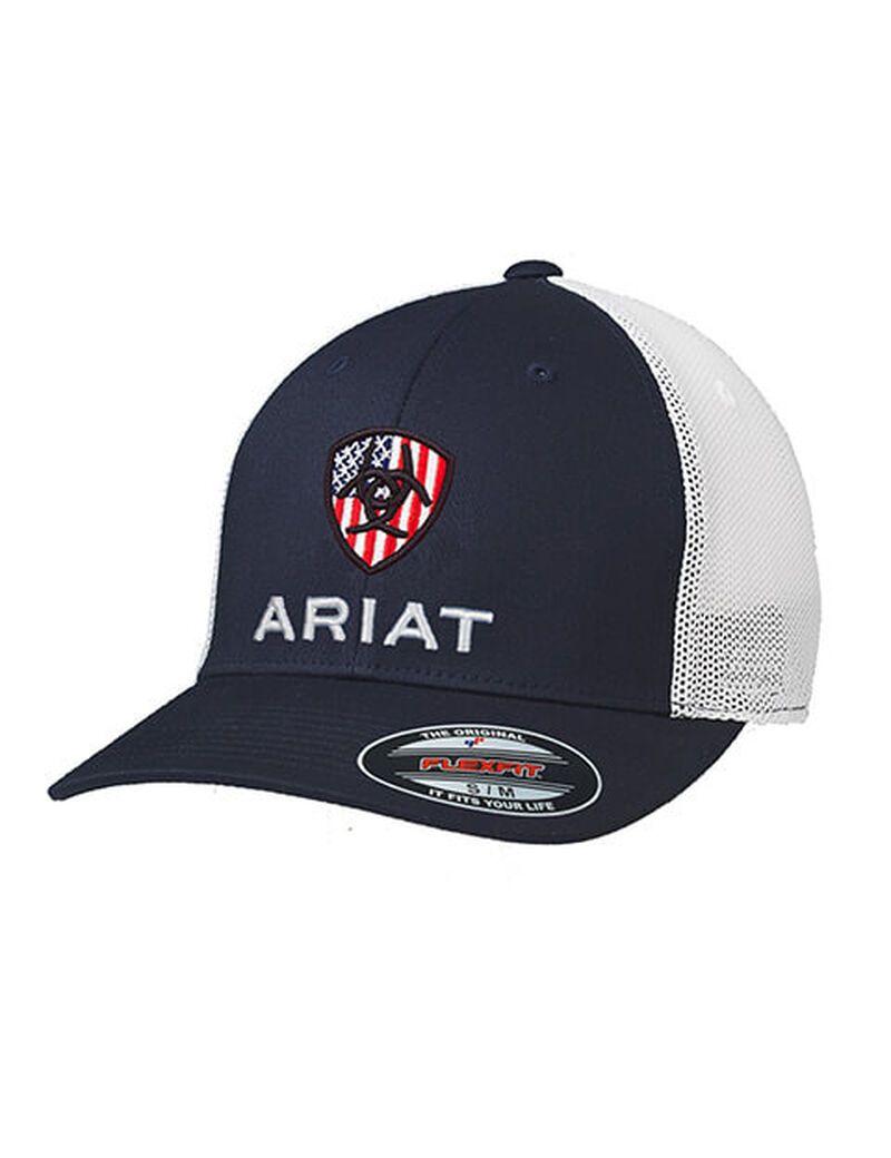 Ariat Usa flag shield logo cap Navy | SDVJHT-051