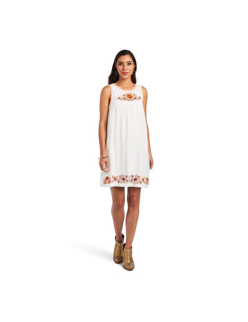 Ariat Valley Dress Blanc De Blanc | VSXHDP-146