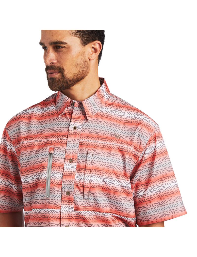 Ariat VentTEK Classic Fit Shirt Ombre Serape | MXUSHQ-912