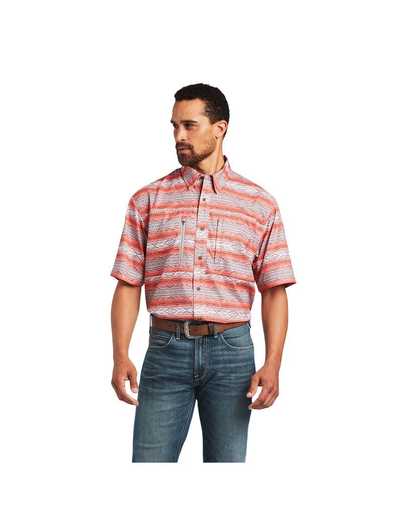 Ariat VentTEK Classic Fit Shirt Ombre Serape | MXUSHQ-912