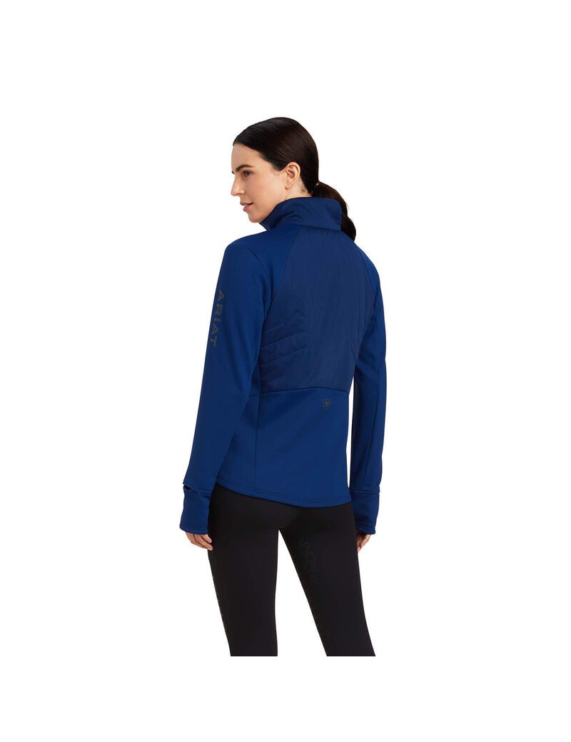 Ariat Venture 1/2 Zip Sweatshirt Estate Blue | ZLEWXO-614