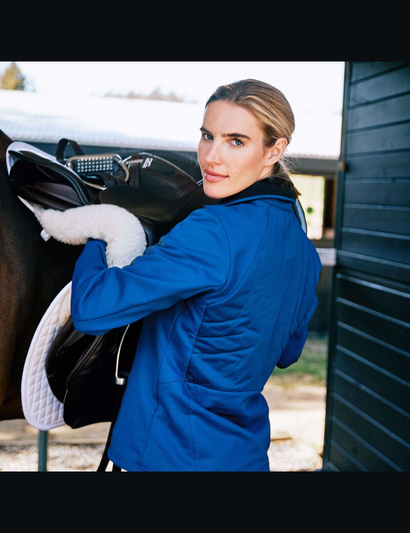 Ariat Venture 1/2 Zip Sweatshirt Estate Blue | ZLEWXO-614