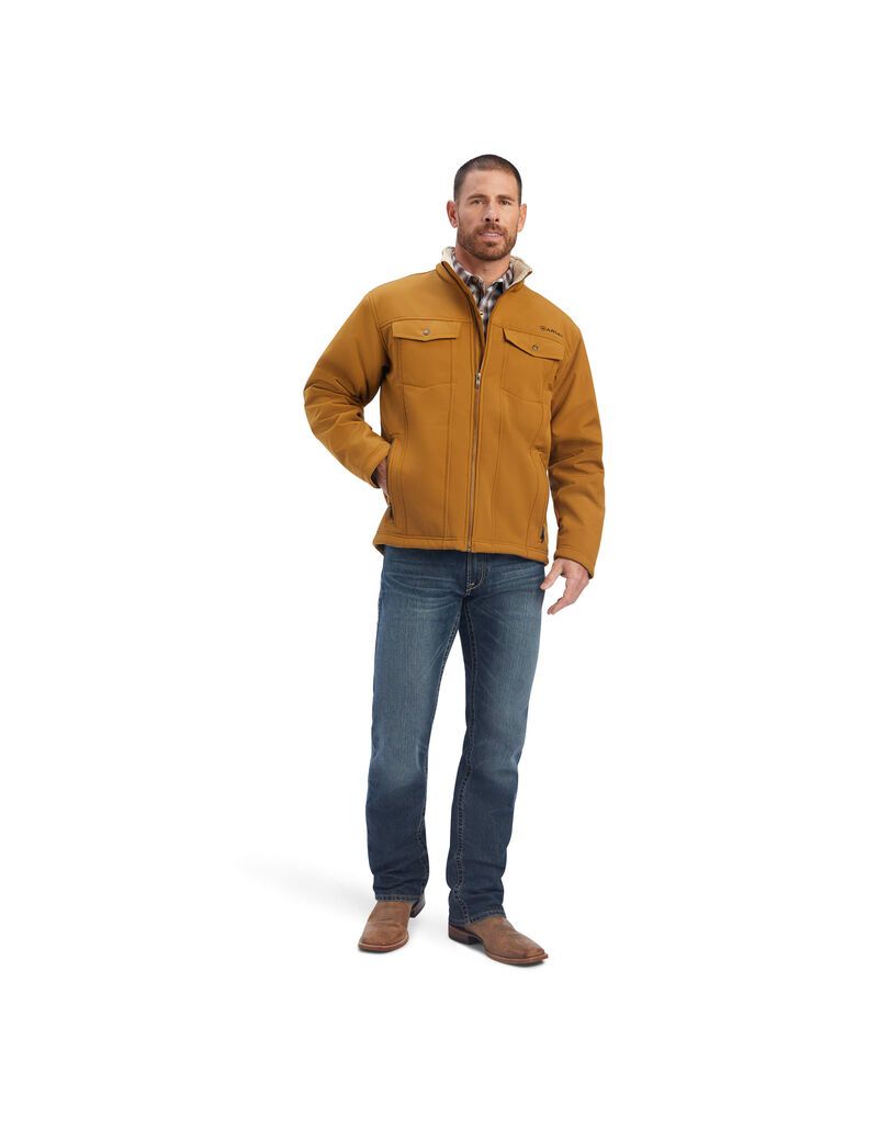 Ariat Vernon Sherpa Jacket Bronze Brown | NIBYUF-713