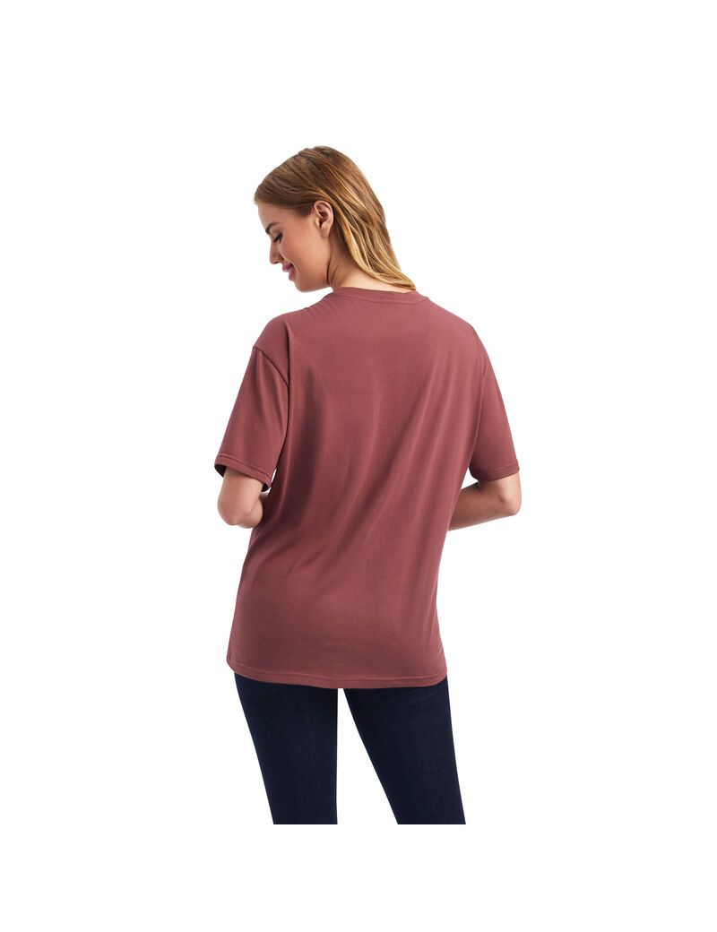 Ariat Wanted Tee Wild Ginger | INWHQR-753