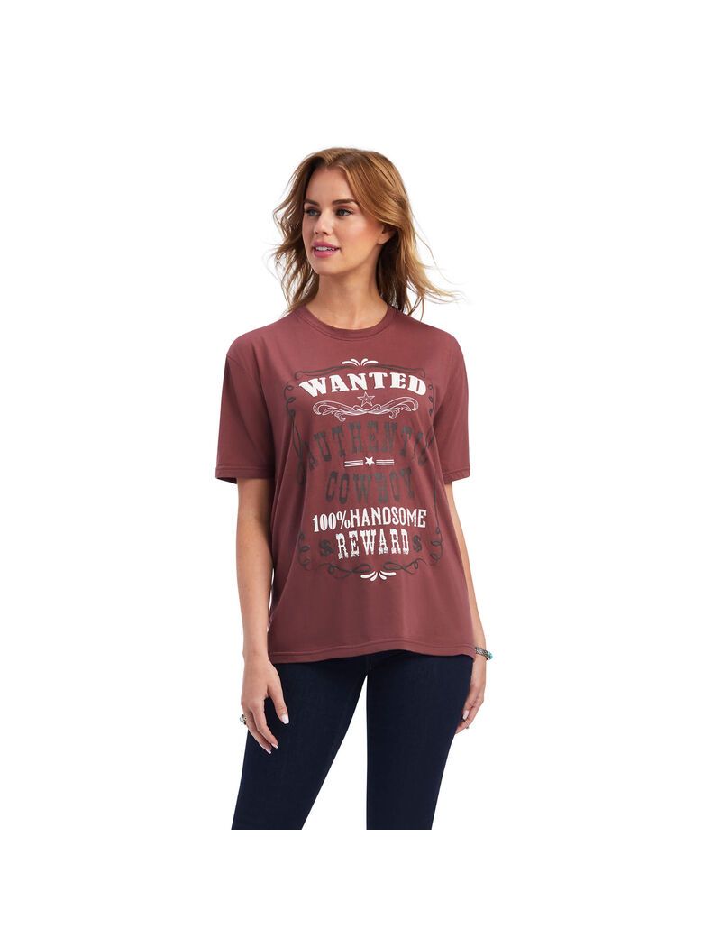 Ariat Wanted Tee Wild Ginger | INWHQR-753