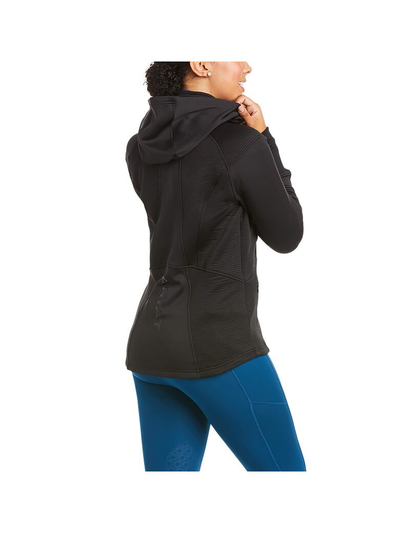 Ariat Wilde Full Zip Sweatshirt Black | XHUCMP-471