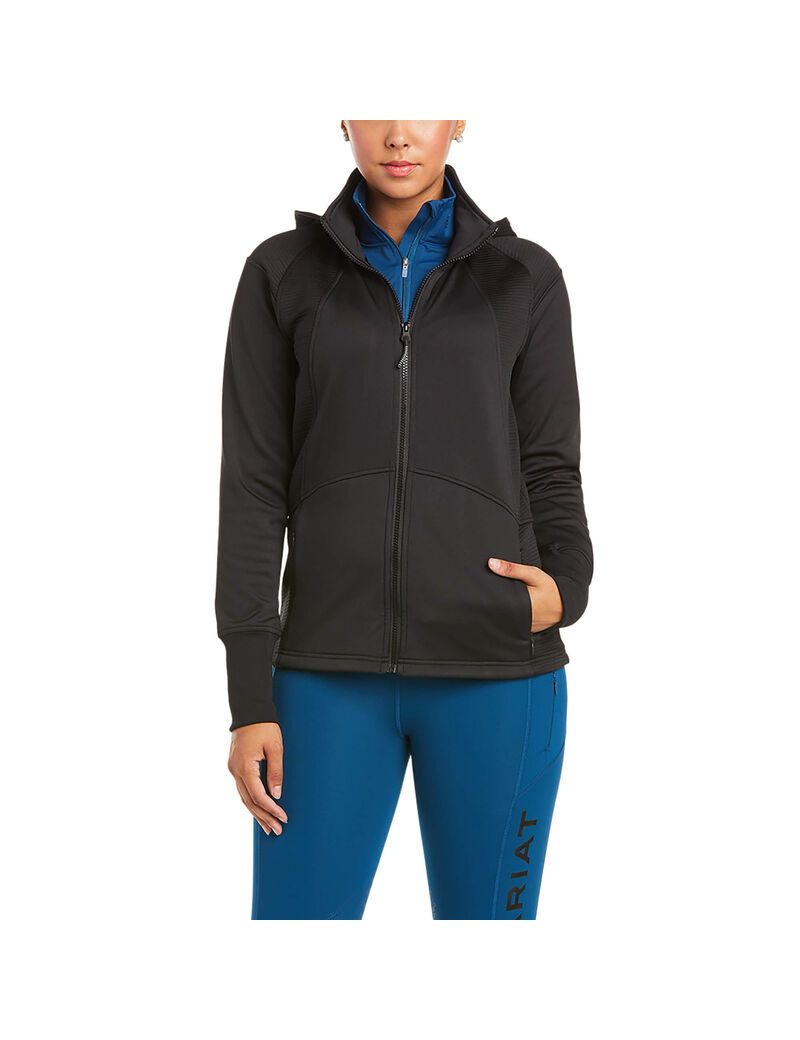 Ariat Wilde Full Zip Sweatshirt Black | XHUCMP-471