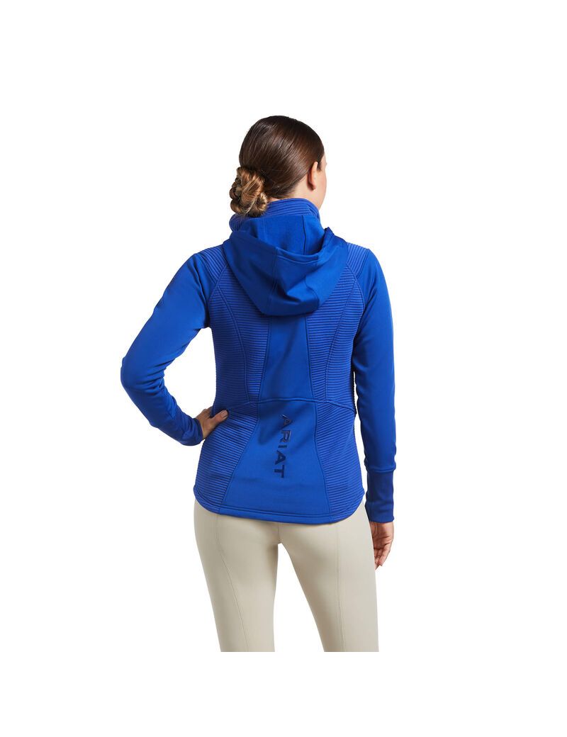 Ariat Wilde Full Zip Sweatshirt Mazarine Blue | VNSPIW-276