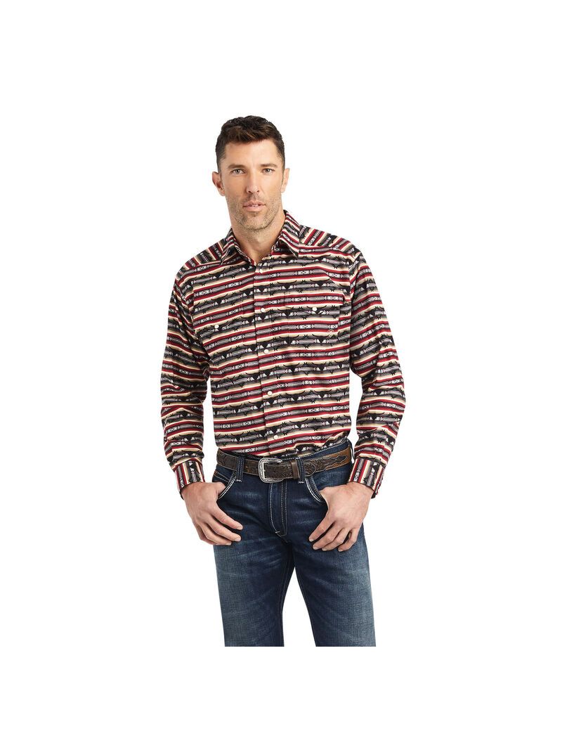 Ariat Winford Classic Fit Shirt Monument | QXNAPC-476