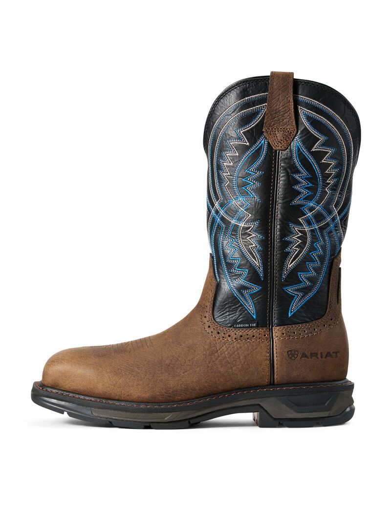 Ariat WorkHog XT Coil Wide Square Toe Carbon Toe Work Boot Earth | GUQLZV-094